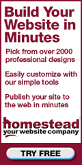 Build a Professional Looking Website with Homestead.com.