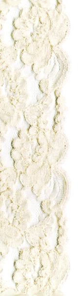 Ivory And Pink Beaded Lace Claudia