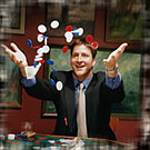 throw chips gamble on life image icon.