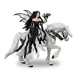 Maiden Doll On Horseback by Cindy McClure And Nene Thomas Ice Princess Fantasy Doll
Nene Thomas's renowned fantasy art inspires this beautiful maiden doll and her stallion, fully sculpted by Master Doll Artist Cindy McClure.
Measures approximately 15" H