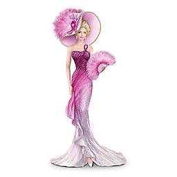 Laine Gordon Breast Cancer Awareness Lady Figurine Spread breast cancer awareness with glamorous lady figurine by Laine Gordon. Real feather fan, faux gems and glitter. Portion of proceeds donated.
Measures 7" H