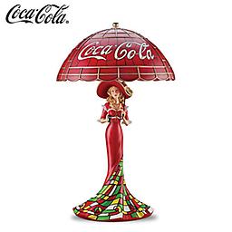 Classic COCA-COLA Girl Louis Comfort Tiffany-Inspired Lamp The Timeless Taste Of COCA-COLA Accent Lamp
Limited-edition COCA-COLA® lamp inspired by stained-glass lamps of Louis Comfort Tiffany. Features COCA-COLA logo and vintage COKE® glass.
