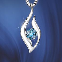 "Star" Blue Topaz Pendant With Poem Card For Daughters Reach For The Stars Pendant Necklace
Solid sterling silver pendant necklace boasts a contemporary design, genuine blue topaz stone with faceted star, poem card, and gift box.
Measures 7/8"
