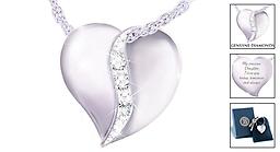 "Today, Tomorrow, Always" Diamond Pendant For Daughter My Precious Daughter Diamond Pendant Necklace
Solid sterling silver necklace boasts a pavé of genuine diamonds. Engraved back. Gift box. Order one for each daughter, select quantity in cart.