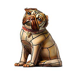 Sculptural Pug Dog Stained-Glass-Style Accent Lamp Precious Pug Lamp
First-of-a-kind sculptural Pug dog lamp glows with Pug personality and the classic look of Louis Comfort Tiffany-style stained glass. Limited-edition.
Measures 9-1/2" H