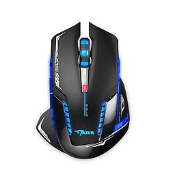 E-BLUE EMS601BKAA-NF Mazer II 2500 DPI Wireless Gaming Mouse by E-BLUE LED scroll wheel and Blue pulsating lights,It is Eye-Catching and Dazzling
Adopt 2.4GHz wireless technology and High-definition optical tracking enables responsive cursor control for precise tracking