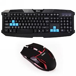Qisan Full Size Wireless Keyboard and Mouse Combo - 2.4GHz Wireless Mouse Full-sizes Wireless Keyboa 4 DPI Adjust: 800/1000/1200/1600DPI free switching in different gaming environment.
6 Button: Right Key, Left Key, Forward button, Backward button, DPI button and Scrolling wheel
104 keys full size ke