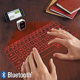 Laser Projection Virtual Keyboard by CTX Revolutionary laser technology projects a virtual keyboard on any flat surface
Virtual keyboard Connects via Bluetooth¨ wireless technology
Easily pair the laser projection Virtual keyboard with your