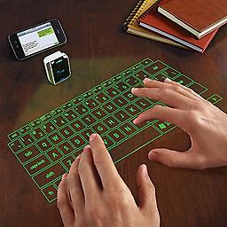 Virtual Keyboard New green laser projection keyboard is even brighter!
Revolutionary laser technology projects a virtual keyboard on any flat surface
Advanced optics track your fingers like magic
Connect via Bluetooth