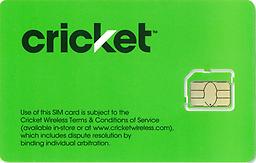 Cricket 4G Smart Phone micro SIM card Cricket 4G Smart Phone micro SIM card
Compatible with smart phones such as Sonata ZTE
Brand new; never opened from package