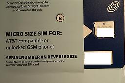 Straight Talk AT&T Micro Sim iPhone 4, 4s, Galaxy S3 Straight Talk Sim Card
This Micro SIM is compatible with the $45 Unlimited plan or $60 International Unlimited Plan ONLY
iPhone 4 4S
Samsung Galaxy S3
