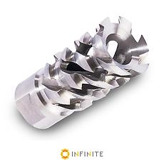 1/2-28RH 'WALKING DEAD' MUZZLE BRAKE - STAINLESS STEEL Add an aggressive look to your .223, 5.56, or .22 barrel with this 1/2-28 Right Hand Thread 'Walking Dead' Muzzle Brake.