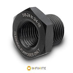 5/8-24RH to 3/4-16 Solvent Trap Adapter .30 Caliber- AR10, .308, 300 blackout etc... Most threaded .308 Barrels | AR-10 | 300 Blackout | 7.62x39 AR-15s | .30 Caliber. 5/8-24 Right Hand Threaded barrel and 3/4-16 oil filter.