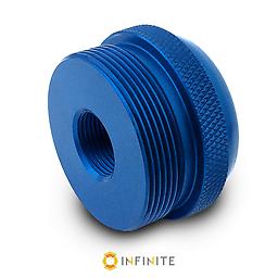 D cell to 1/2-28RH Blue MagLite Adapter for .223/5.56 AR15 and some 9mm pistols Made out of blue anodized 6061 T6 aircraft grade aluminum; this unique thread adapter mounts a D cell MagLite on the end of your 1/2-28 Right Hand Threads!
