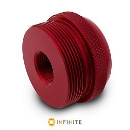 D cell to 1/2-28RH Red MagLite Adapter for .223/5.56 AR15 and some 9mm pistols Made out of red anodized 6061 T6 aircraft grade aluminum; this unique thread adapter mounts a D cell MagLite on the end of your 1/2-28 Right Hand Threads!