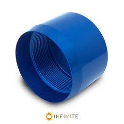 D cell Blue MagLite Bulb End Cap Made out of blue anodized 6061 T6 aircraft grade aluminum; this unique end cap is designed to replace the bulb end of a D Cell MagLite!