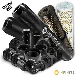 14mm x 1 LH AK47 Filter Combo Kit-18 pieces Mount oil filters, fuel filters, C cell Maglite Flashlights, standard (non-led) D cell Maglite Flashlights, 16oz, 1 liter, and 2 liter bottles on their AK-47s and AK-Ms! 18 total pieces