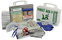 Loggers first aid kit Best on the market Logger's kit, 16 unit, , In Poly White, Green Nylon Bag and Metal case.
Our Logger First Aid Kit meets OSHA standard 1910.266A and contains the supplies you're likely to need on th