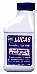 Lucas Oil 10058 - Lucas Semi Synthetic 2-Cycle Oil Lucas High Performance Semi-Sythetic 2 CYCLE Oil has been specifically developed to give a long trouble-free life to gasoline-powered 2-cycle engines. Designed for any oil injection system or pre mix
