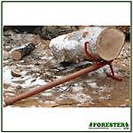 3' Timber Jack with Peavey Capabilities #FOR3333 3 Foot Long Timber Jack with peavey capabilities. Hard wood, lacquered handle. Powder coated, forged steel hook and stand. Lifts log away from ground for chain saw cutting. Pull the slip pin and stand