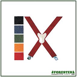 Clip Suspenders #SUSPN Durable 1 wide metal clips, front and back. 36 - 54 adjustable.