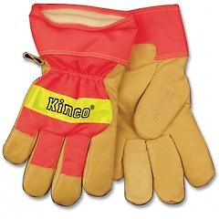 1938 Kinco® HI-VIS Lined Pigskin Gloves Day and Night High Visibility
.
3M Scotchlite Reflective Material
Heatkeep Lining
Safety Orange Nylon Back
Safety Cuff
Safe & Warm for Cold Weather.
The Glove Guru's comment: Did you know that