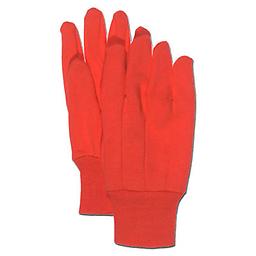 Orange Jersey Gloves Orange Jersey Gloves featuring a clute pattern, straight thumb, and knit wrist
