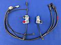 Honda 400EX 08-14 dual clutch perch mount start, engine stop or locking on or off fan button with fr - Honda 400EX 08-14 dual clutch perch mount start, engine stop or locking on or off fan button with front brake master cylinder single mount headlight with taillight. This mount is a new back plate for 