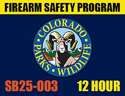 12/12 & 12/13 SB25-003 12 Hour Firearm Safety Program Date: December 12 & 13, 2026
Time: 11:30 AM - 5:30 PM (BOTH DAYS)
Location: Scheels – Colorado Springs, CO
(1226 Interquest Pkwy, Colorado Springs, CO 80921)