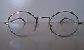80's Oval Wire Specs - These vintage 80's specs are a gold tone color. 