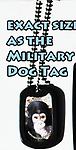 Christmas 2012 Bobby Dog Tag - Exact size as the military dog tag with a photo of Bobby. 24 inch chain. 