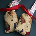 Catnip Bags - A special treat for your favorite feline, packaged in a fabric bag with an adorable cat theme. 